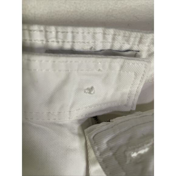 Zara Women's 4 Women’s White High Waist Raw Hem Wide Leg Jeans denim - Picture 3 of 6